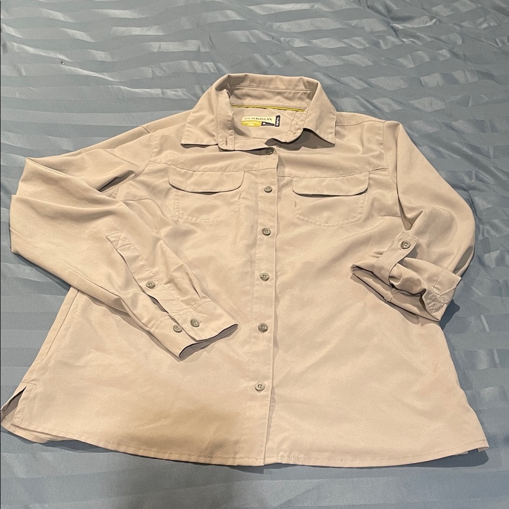 Magellan Outdoors Adventure Gear Button Up Moisture Wicking Shirt